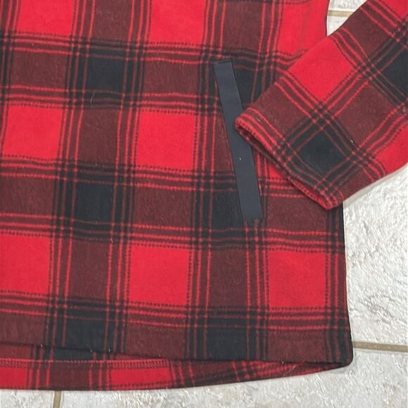 Duluth Red Plaid Fleece Pullover Size Large - Picture 3 of 6